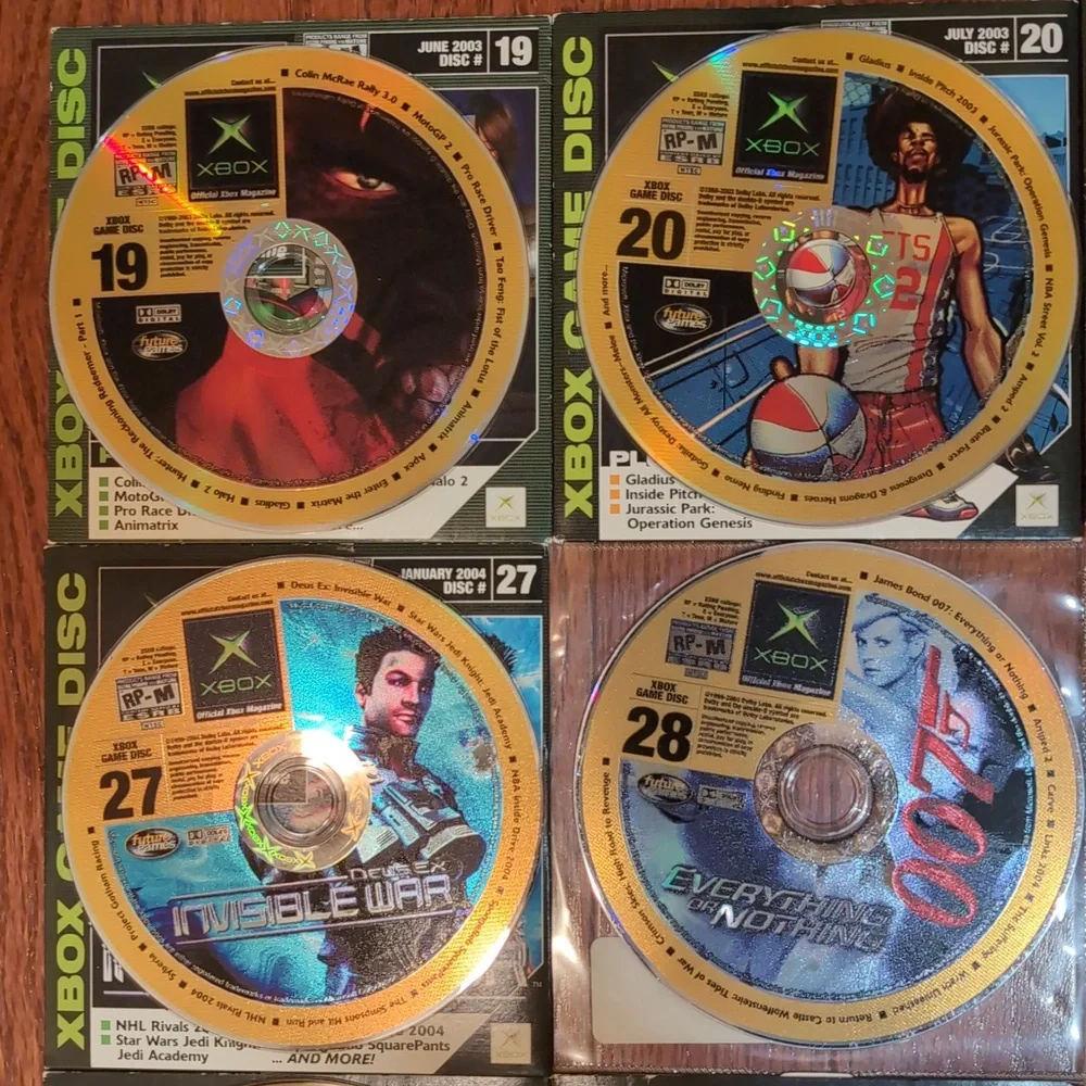 Xbox Demo Discs Offical Xbox Magazine Issues 19 20 26 27 28 29 30 31 32 33 35